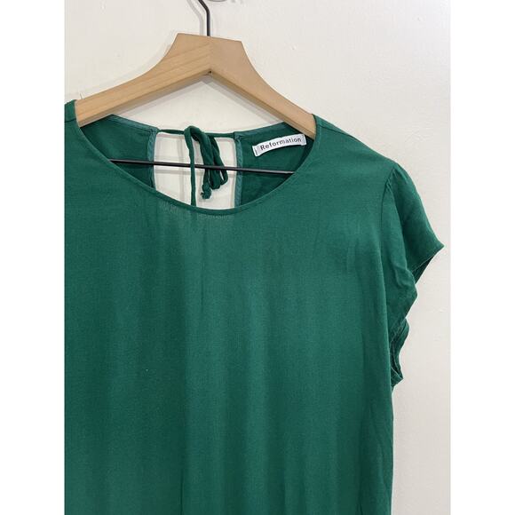 Reformation Mayer Jumpsuit 12P Petite Romper Boho Minimalist Scandi Quiet Luxury - Picture 4 of 16